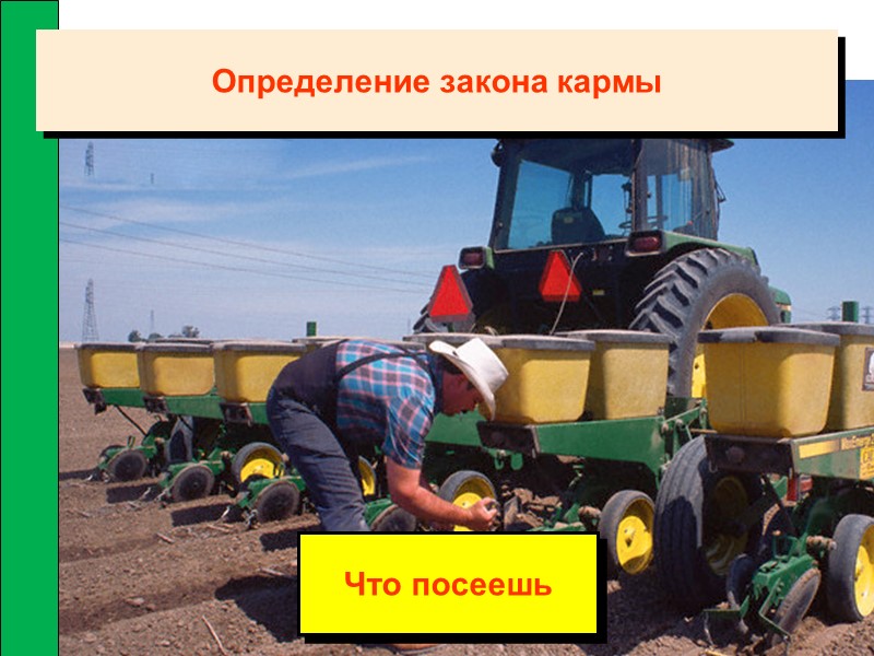 Что посеешь Определение закона кармы